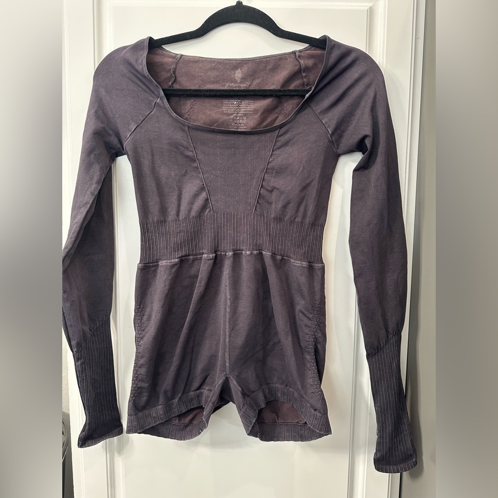Free People Good Karma Long Sleeve Runsie